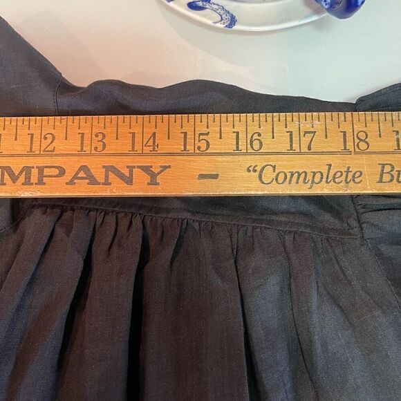 Frame Black Long Sleeve Stand Collar Emma Pullover Blouse One Size - Picture 8 of 8